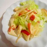 さっぱり☆白菜と林檎の塩揉みサラダ